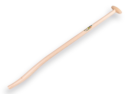 [110410] Gooseneck shovel handle ATLAS 110 cm extra double-bent, with through-mount T-grip