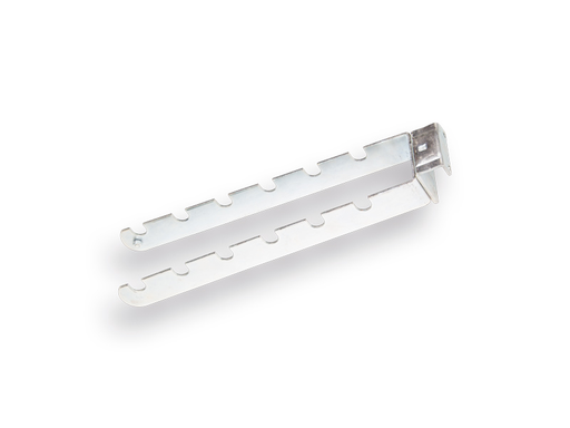 [1203020] Serrated hook for shovels - spades - forks, for support beam RAL 9006