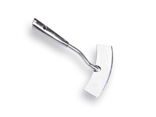 [1302650] Dutch hoe round model galvanised 16 cm, without handle
