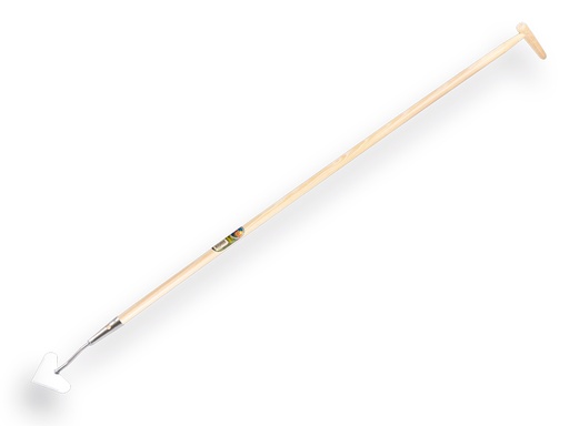 [1305360] Dutch hoe heart-shaped model galvanised 16 cm, with IKAPE handle 160 x 2.8 cm and bottle-type grip. FSC 100%