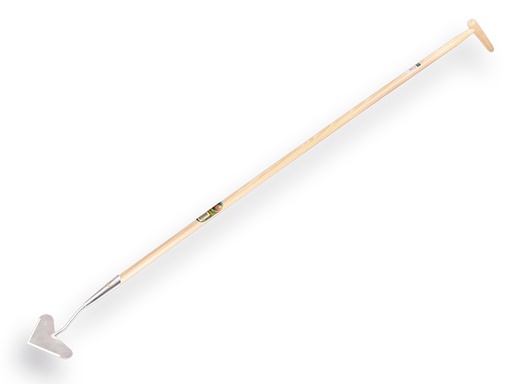 [1305380] Dutch hoe heart-shaped model galvanised 18 cm, with IKAPE handle 160 x 2.8 cm and bottle-type grip. FSC 100%