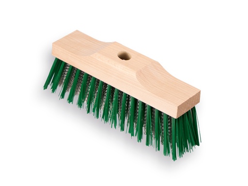 [1308260] Weed broom ATLAS green PPN/galvanised steel wire 25 cm, without handle. FSC 100%