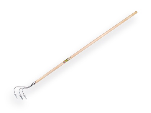 [1313310] Cultivator 3 tands verzinkt met IKAPE steel 150 x 2,8 cm. FSC 100%