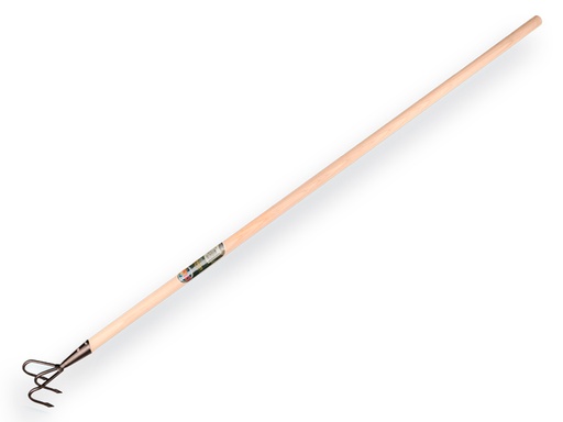 [1314136] Hand cultivator ATLAS Profi 3 tines, with lance points and TAUARI handle 150 x 2.8 cm