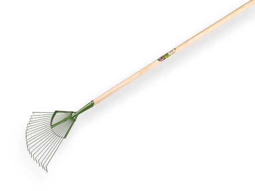 [1315206] Leaf rake PROFI-Plus, 20 round tines, spring steel, with IKAPE handle 150 x 2.8 cm. FSC 100%
