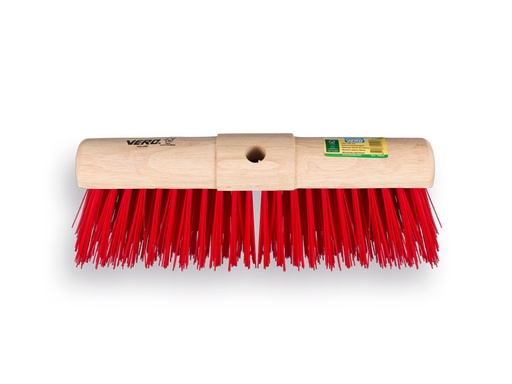 [1490382] VERO Straßenbesen ELASTON 45 cm mit runder Holzrücke