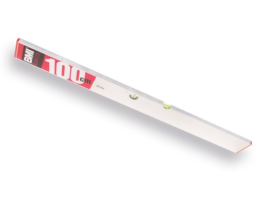 [1505400] BMI Richtscheit- Strichlatte 100 cm aus Aluprofil mit einen Horizontal- und einen Vertikal Libelle