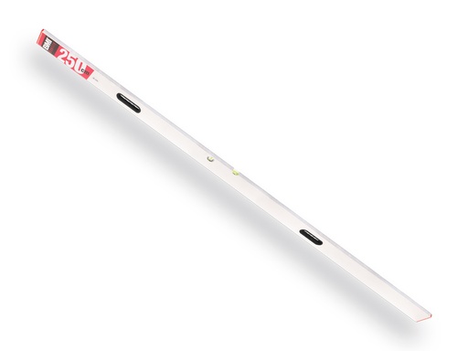 [1505414] BMI Richtscheit- Strichlatte 250 cm aus Aluprofil mit 2 Durchgriffen und einen Horizontal- und einen Vertikal Libelle 