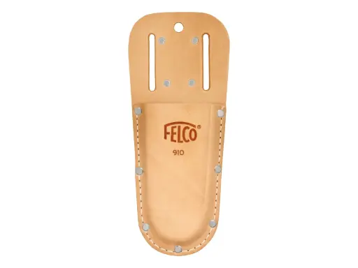 [1508490] Leather holster FELCO 910, with belt loops and metal belt clip