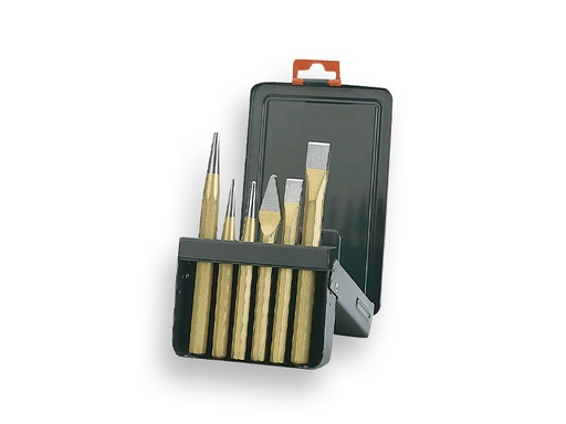 [1509720] Chisel set BAHCO 6-piece, in metal box