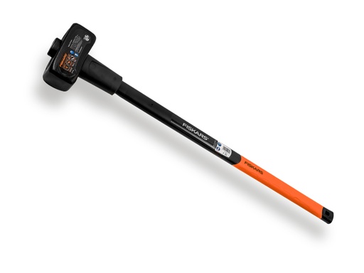 [1510960] Masse FISKARS XL 5180 gramme, poids de tête 4000 gramme, avec manche en fibre de verre 90 cm