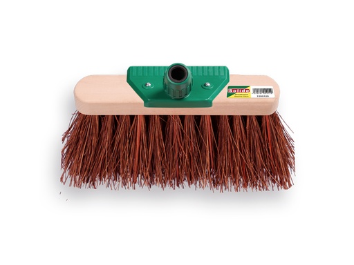 [1550220] Balai de rue SOLIDE bassine huilée 29 cm, tête plate, avec raccord manche EASY-FIT, sans manche. FSC 100%