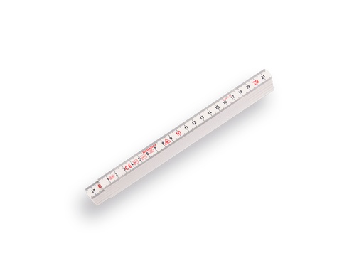 [1602020] Ruler HULTAFORS 200 cm fiberglass white, 10-piece set