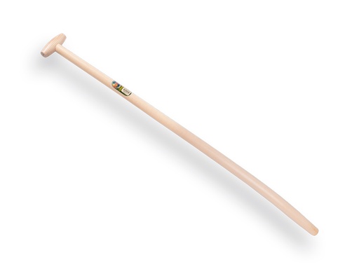 [210825] Shovel handle ATLAS 120 cm extra-strong, bent, with through-mount T-grip
