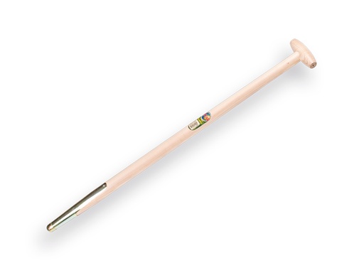 [211295] Digging fork handle ATLAS 95 cm straight, with spring sleeve and through-mount T-grip, drilled