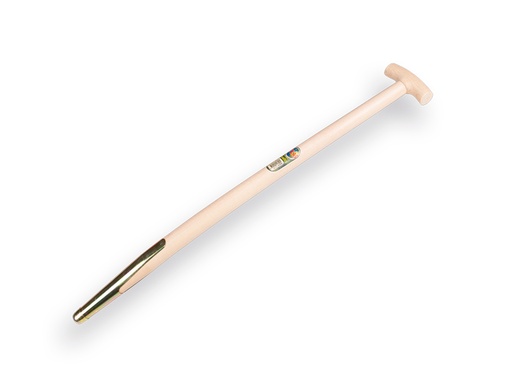 [211300] Manure fork handle ATLAS 85 cm bent, with spring bushing and T-grip, drilled