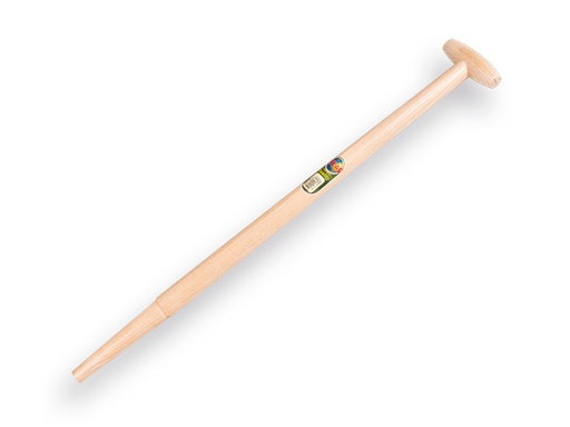 [211630] Spade handle ATLAS 80 cm milled end, with through-mount T-grip, for S&J spade