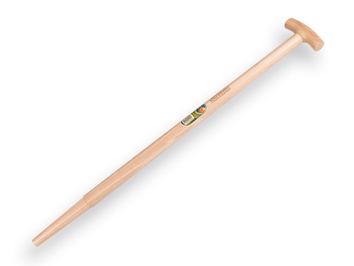 [211915] Spade handle ATLAS 90 cm, milled end, fiber core, T-grip, for S&J spade