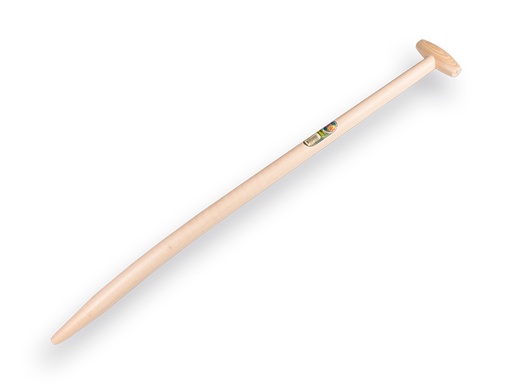 [212420] Spade handle ATLAS 100 cm, through-mount T-grip and angled tip for clay spade Betuwe model (Merkus)