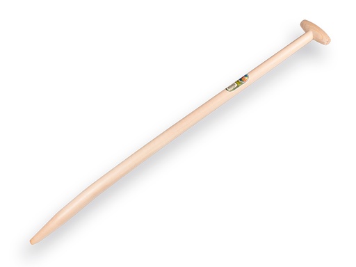 [212425] Spade handle ATLAS 110 cm, through-mount T-grip and slanted tip for clay spade Betuwe model (Merkus)