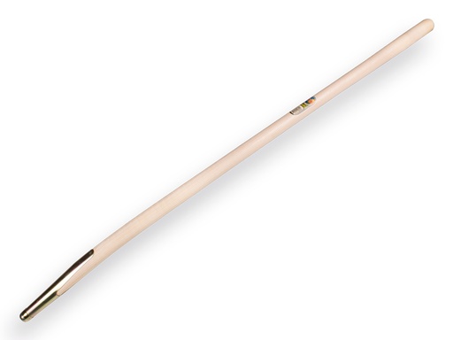 [320600] Manure fork handle ATLAS 130 cm bent, with spring bushing, drilled