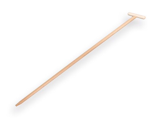 [547952] Hoe handle ATLAS 170 x 3.2 cm, with eccentric point and through-mount T-grip
