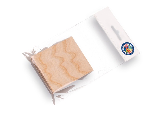 [651505] Large ash wood wedge, 70 x 80 mm (per piece)