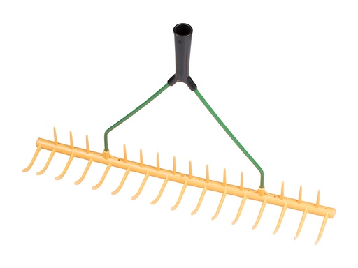 [656085] Polyrechen - Rasenrechen JOST 64 cm, 16 gebogen und 12 abgewinkelte Zinken, ohne Stiel