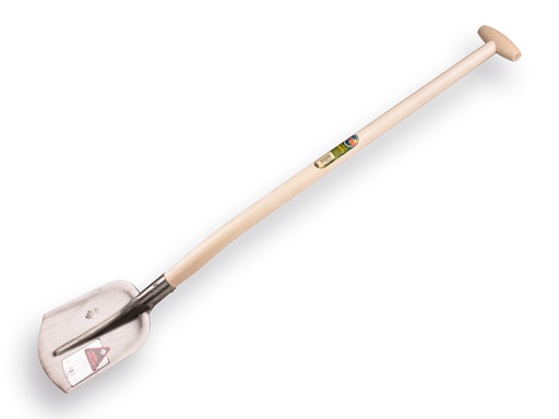 [700110] Digging shovel RURH BRILLANT straight 000, hardened and polished, with ATLAS gooseneck shovel handle 100 cm lightly bent