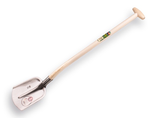 [705200] Digging shovel ABC 1/4 000, hardened and polished, with ATLAS gooseneck shovel handle 90 cm strongly bent