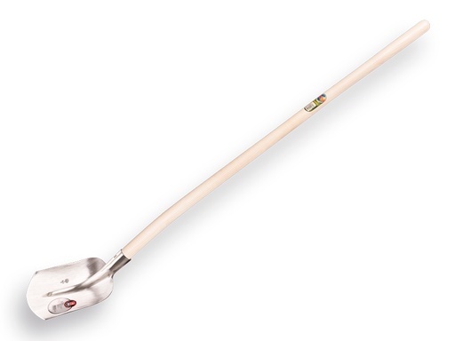 [705246] Scoop shovel ABC 1/2 0, hardened and polished, with ATLAS shovel handle 130 cm bent