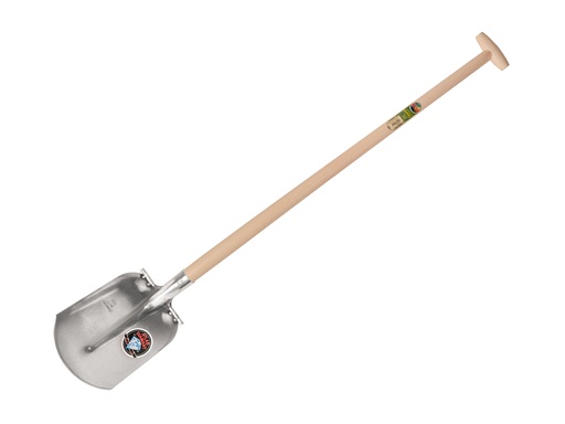 [735412] Digging shovel ATLAS DIAMANT 1/4 000 hardened, polished, ROUND TREADS, with ATLAS shovel handle 110 cm bent