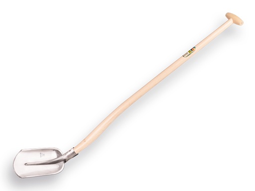 [735470] Flat spade ATLAS DIAMANT 1/2 000 hardened, polished, with ATLAS gooseneck shovel handle 110 cm extra double bent