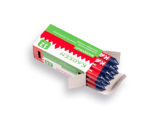 [738020] Craie de marquage - crayon gras KADEEM BLAUW, diamètre 13 mm (par boîte de 12 pièces)