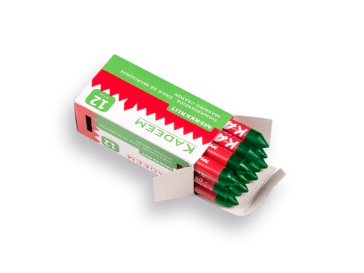 [738050] Marking chalk - wax marker KADEEM GREEN, diameter 13 mm (per box of 12 pieces)