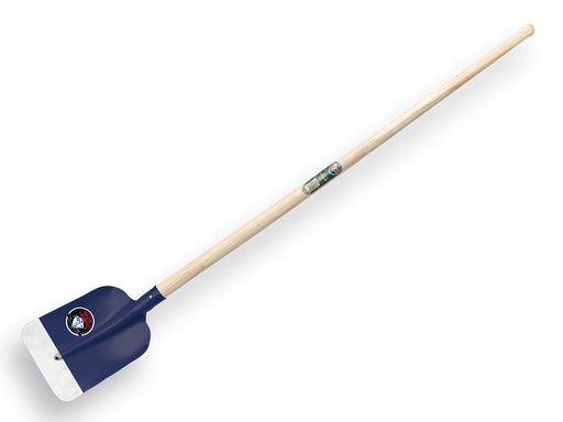[770595] Concrete shovel ATLAS DIAMANT 1/2 0 blue rounded, with ATLAS shovel handle 130 cm bent