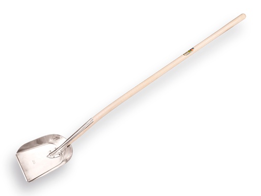 [780100] Stable shovel OFFNER aluminium with wear strip, 25 x 41 cm, with ATLAS shovel handle 140 cm