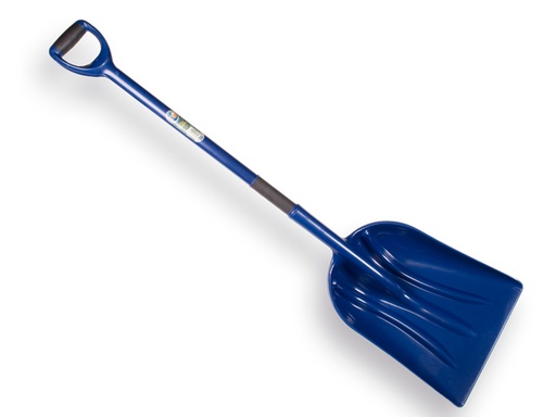 [790195] Grain shovel - snow shovel ATLAS plastic, with plastic D-handle, length 133 cm, HACCP