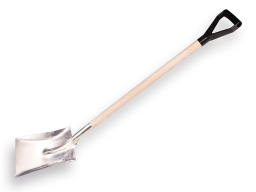 [797213] Ballast shovel aluminium No. 2 without strip, 26 x 32 cm, with pd-steel 92 cm (discontinued)