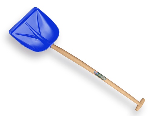 [797720] Feeding shovel - snow shovel ATLAS plastic 40 cm, with bent ash wood ATLAS shovel handle 110 cm