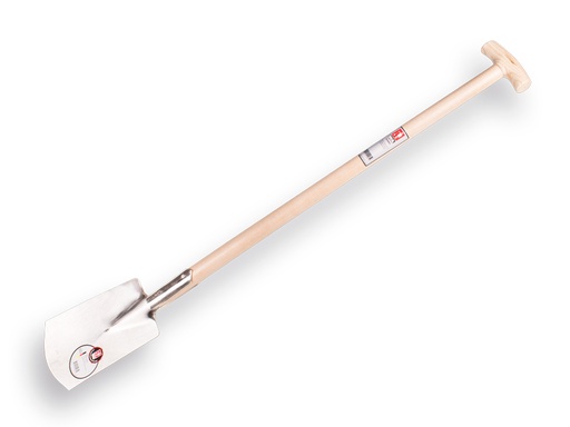 [810065] Spade IDEAL Löwe No. 2 polished, with ATLAS T-handle 95 cm, blade size 18 x 28 cm
