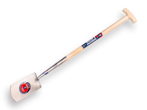 [810430] Spade SPEAR & JACKSON 1041 FT polished, with lip socket and ash wood T-handle 80 cm