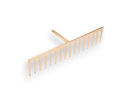 [818006] OFFNER Gartenrechen mit 16 Zinken und Stift, ohne Stiel
