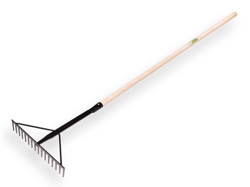 [818260] Asfalthark VICTORIA versterkt zwart, 16 tands met dul 50 cm en ATLAS steel 130 cm