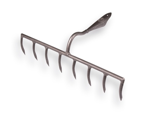 [819140] Râteau de maçon DE WIT forgé avec 8 dents courbées, sans manche