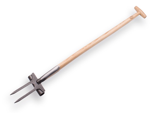 [865930] DE WIT Fußballfeld-Rasenlockerung-Gabel mit Esche T-stiel 90 cm 