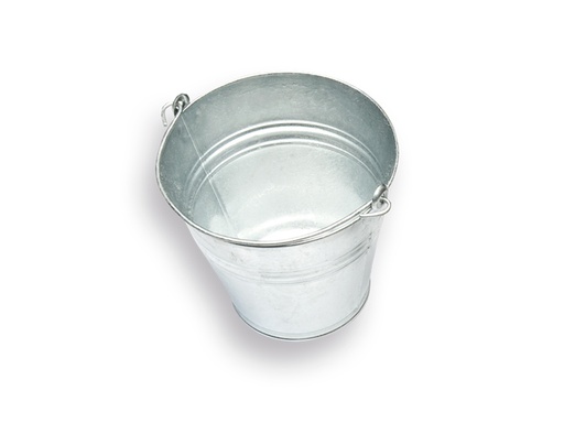 [928015] Bucket SOLIDE galvanised 11 litres with handle