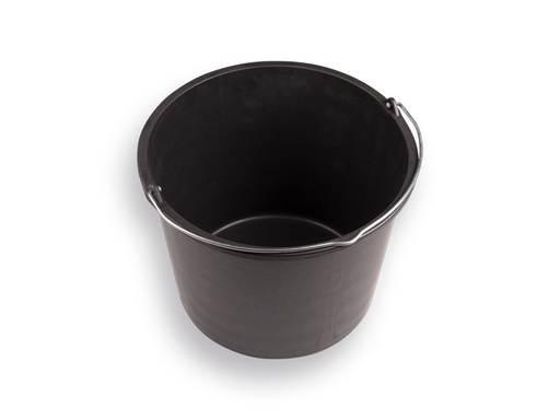 [928027] Construction bucket GRIPLINE 20-liter, black with a handle