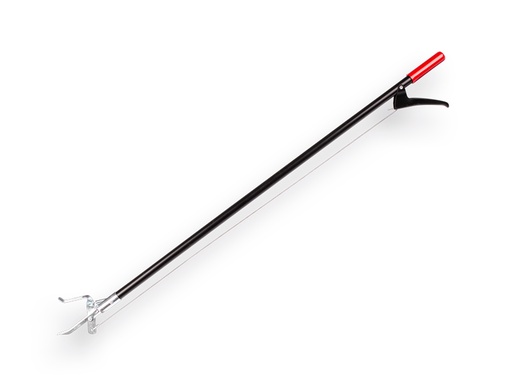 [928205] KNAUTHE Mühlgreifer mit Hebelgriff und Metallgreifer zum Loskratzen von Abfall. Länge 87 cm.
