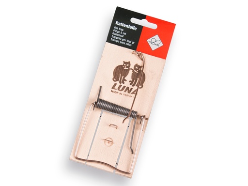[930360] LUNA wooden rat trap (per piece on blister card)